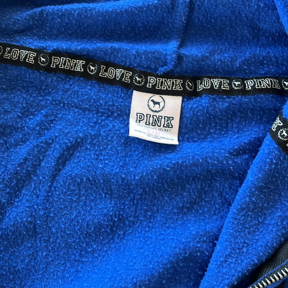 PINK blue long hoodie - Picture 4 of 4
